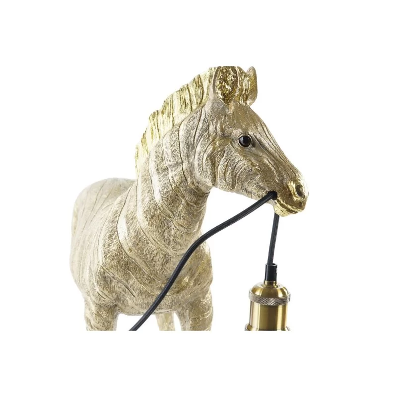 Desk lamp DKD Home Decor Zebra Golden 220 V 50...