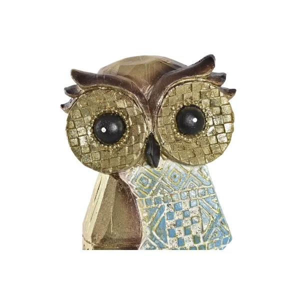 Decorative Figure DKD Home Decor Multicolour Owl Boho 6,5 x 6,2 x 20 cm (4 Units)