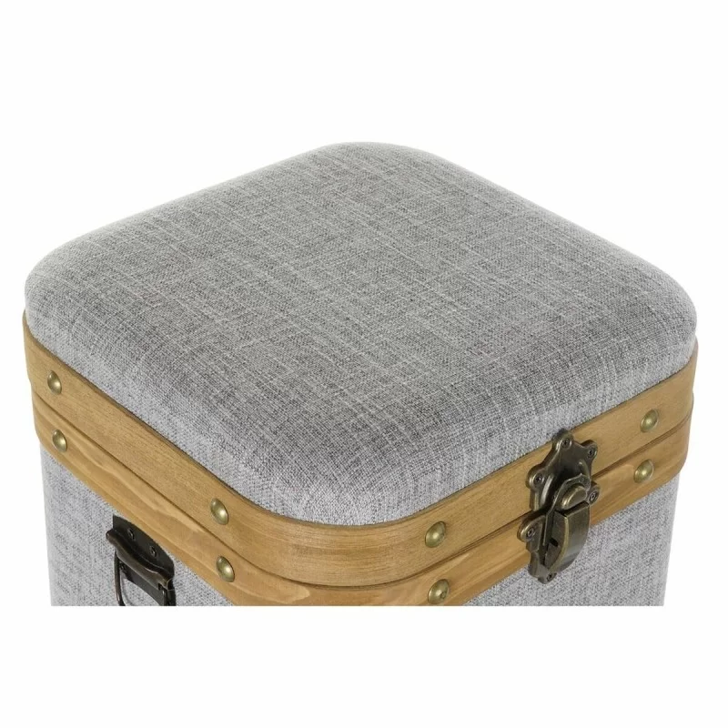 Set of decorative boxes DKD Home Decor Grey...