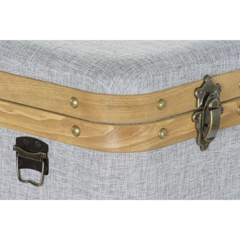 Set of decorative boxes DKD Home Decor Grey...