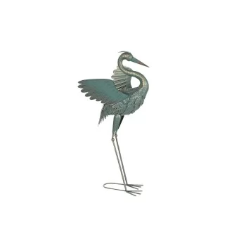 Decorative Figure DKD Home Decor Blue Metal Heron (35 x...