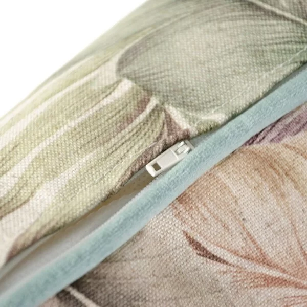 Cushion Polyester Linen Green Bird 45 x 30 cm