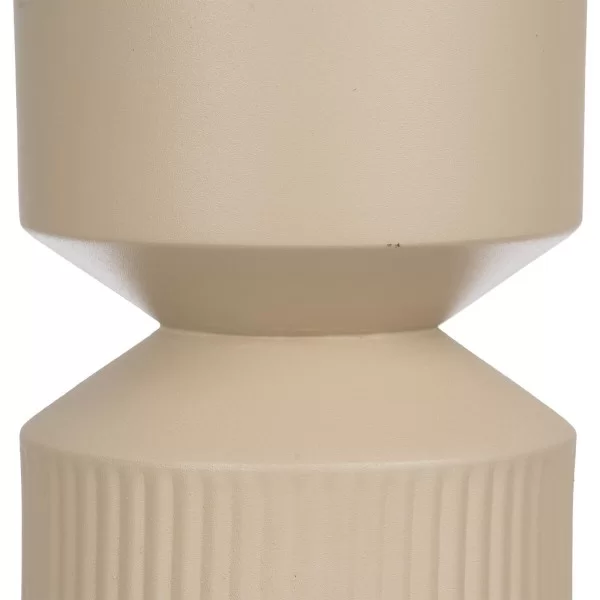 Vase 18 x 18 x 31 cm Cream Iron