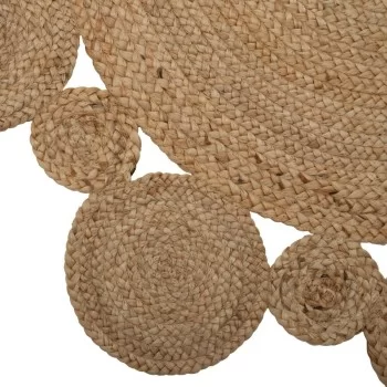 Carpet 120 x 120 x 1 cm Natural Jute 2
