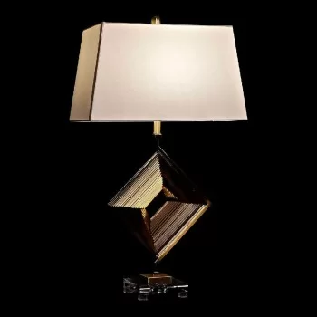 Desk lamp DKD Home Decor White Polyester Metal Crystal... 2