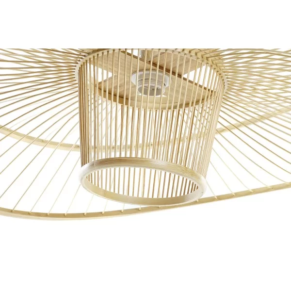 Ceiling Light DKD Home Decor Natural Bamboo 50 W 80 x 80 x 29 cm