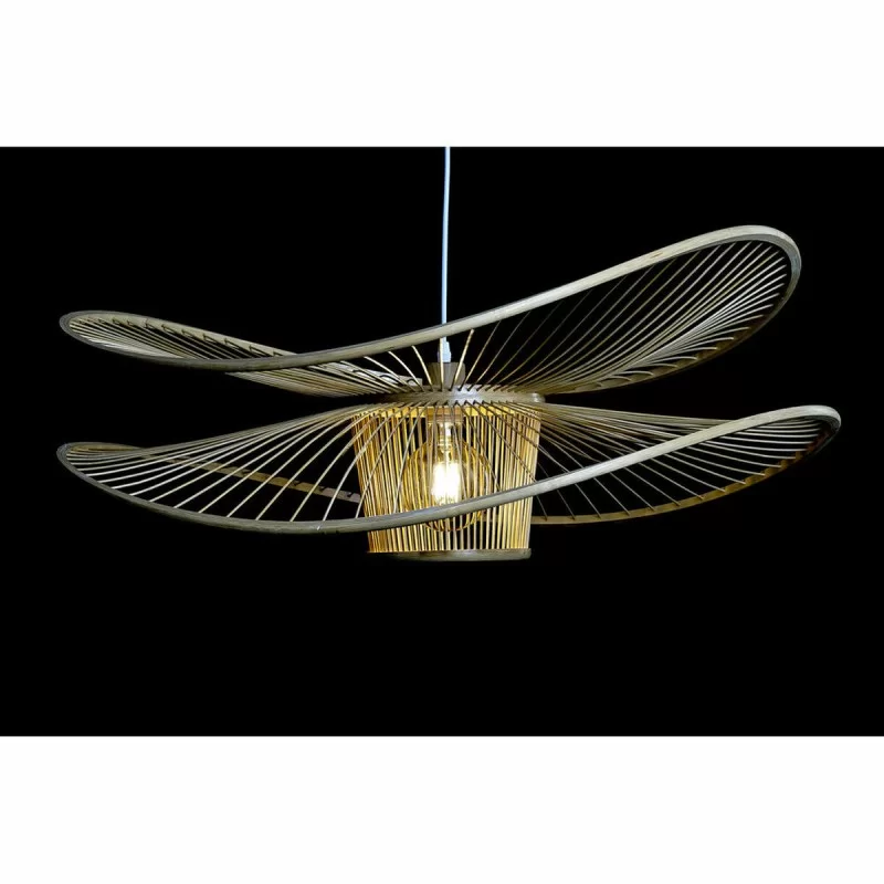 Ceiling Light DKD Home Decor Natural Bamboo 50...