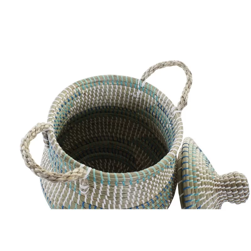 Basket set DKD Home Decor Tropical (46 x 46 x...