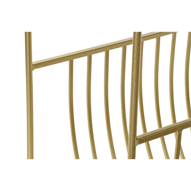 Magazine rack DKD Home Decor Mirror Golden...