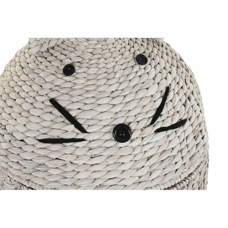 Laundry basket DKD Home Decor White Mouse...