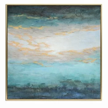 Canvas DKD Home Decor Abstract Modern 131 x 3,8 x 131 cm