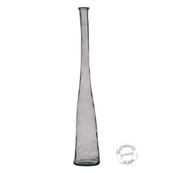 Vase Grey recycled glass 18 x 18 x 120 cm 2