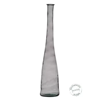 Vase Grey recycled glass 18 x 18 x 100 cm 2