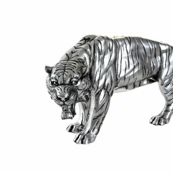Decorative Figure DKD Home Decor Silver Colonial Tiger 31... 2