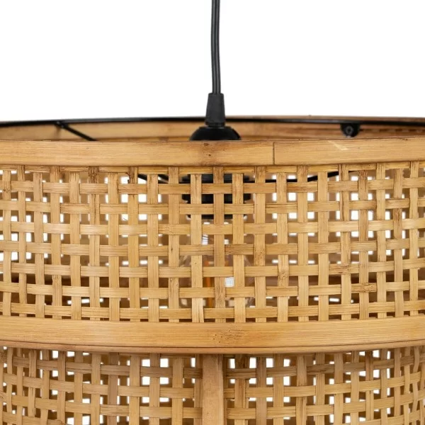 Ceiling Light Natural Bamboo 40 x 40 x 34 cm