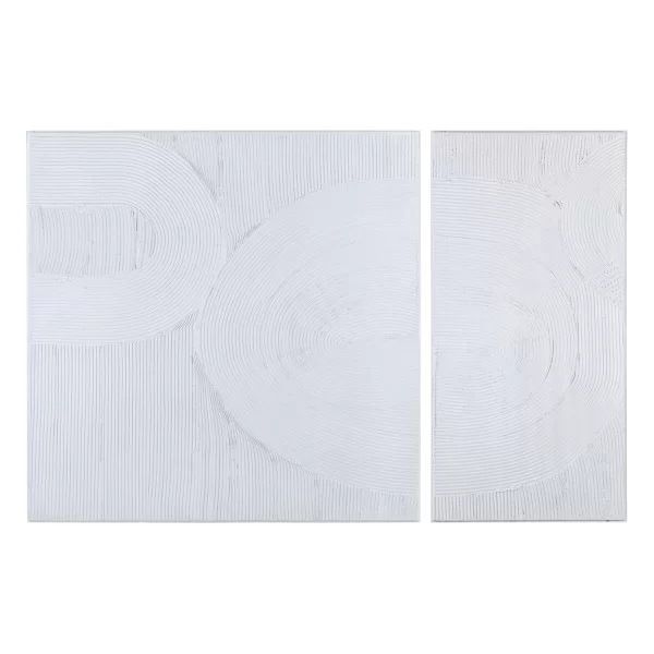 Canvas 135 x 3,5 x 90 cm Abstract (2 Units)