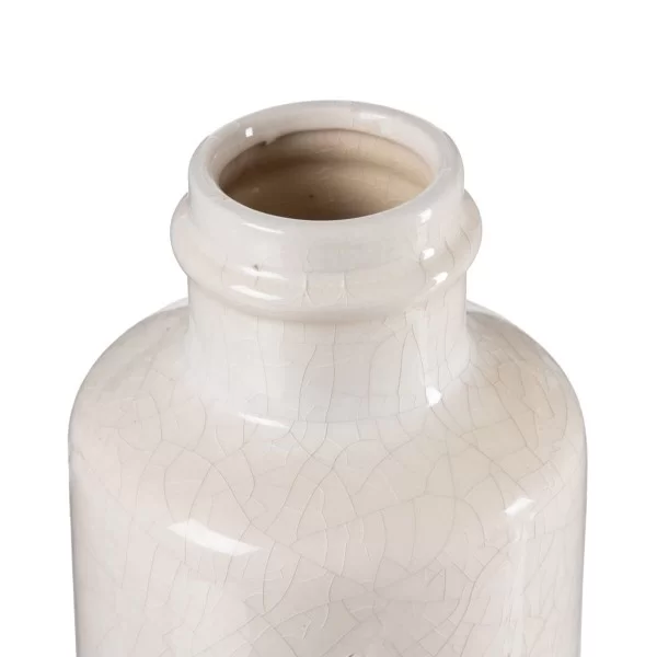 Vase 15,5 x 15,5 x 32 cm Ceramic Beige