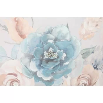 Painting DKD Home Decor 80 x 3 x 80 cm Flowers Shabby... 2