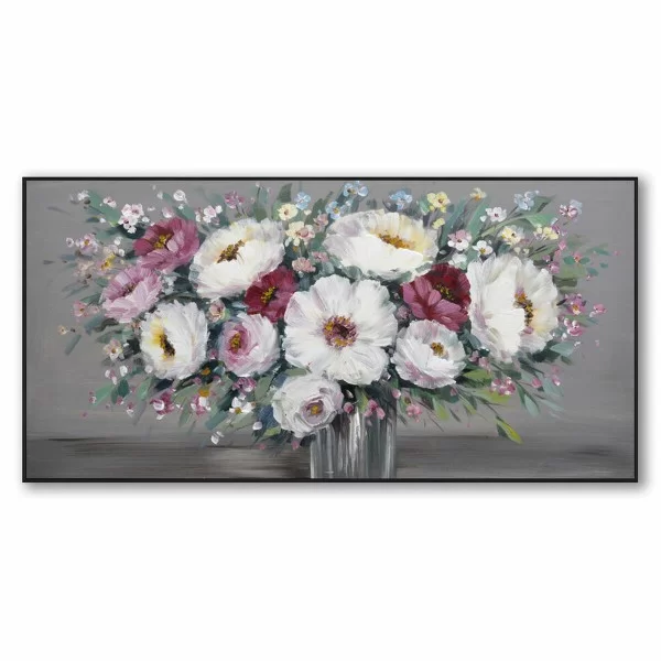 Painting DKD Home Decor Vase Traditional 122 x 4,5 x 62 cm (2 Units)