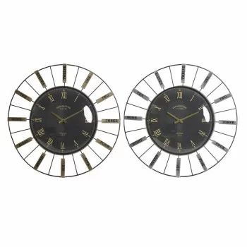 Wall Clock DKD Home Decor Crystal Silver Black Golden...
