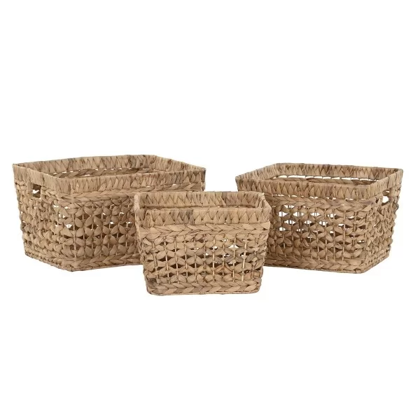 Basket set DKD Home Decor 40 x 35 x 23 cm Boho