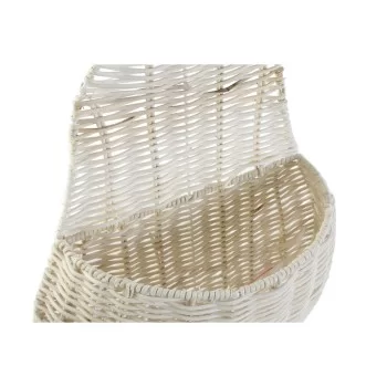 Basket DKD Home Decor Wall 55 x 33 x 14 cm Rattan (2 Units) 2