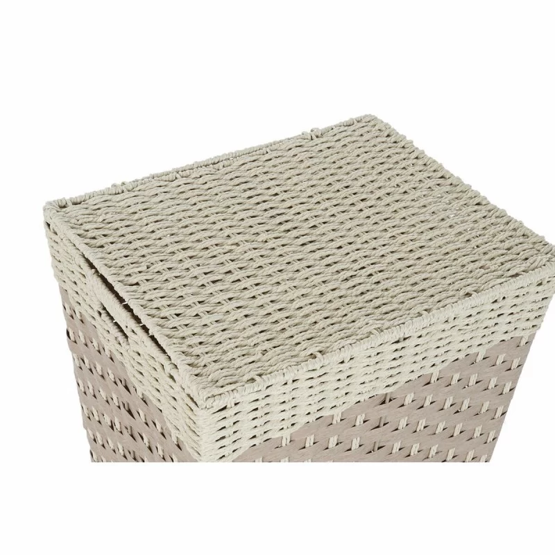 Laundry basket DKD Home Decor Natural Braiding...
