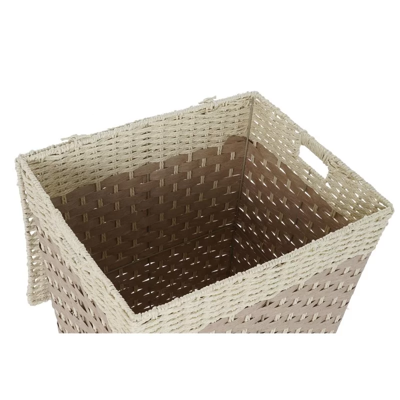 Laundry basket DKD Home Decor Natural Braiding...