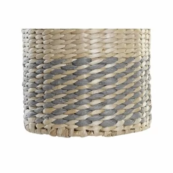 Vase DKD Home Decor Fibre Natural Grey (20 x 20 x 60 cm) 2