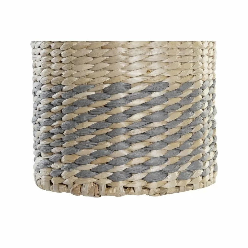 Vase DKD Home Decor Fibre Natural Grey (20 x 20...