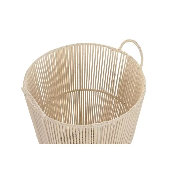 Basket set DKD Home Decor Beige Metal 42 x 42 x 51 cm