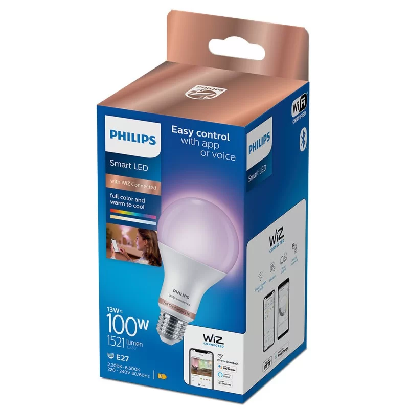 LED lamp Philips Wiz E 13 W E27 1521 Lm (6500...