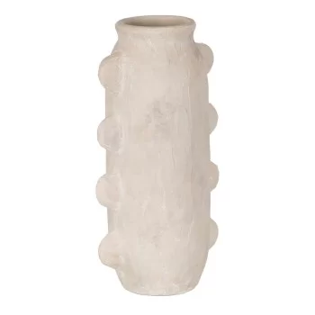 Vase White Ceramic 22 x 15 x 41 cm 2
