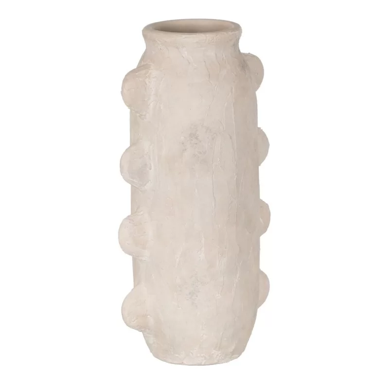 Vase White Ceramic 22 x 15 x 41 cm