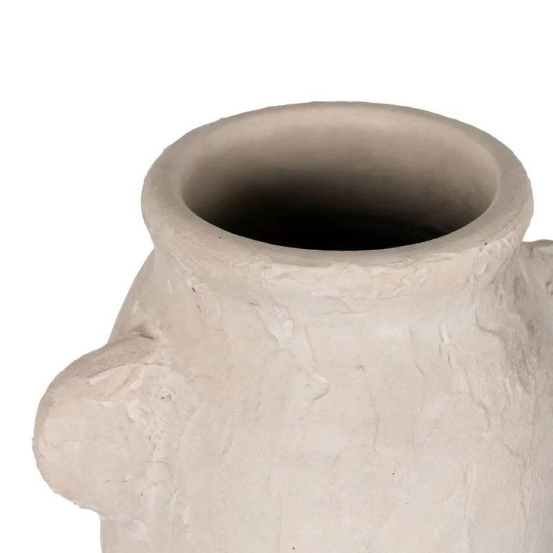 Vase White Ceramic 22 x 15 x 41 cm