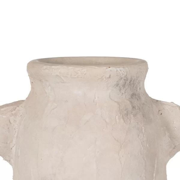 Vase White Ceramic 22 x 15 x 41 cm