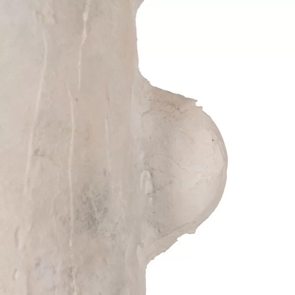 Vase White Ceramic 22 x 15 x 41 cm