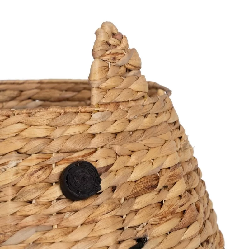 Basket Cat White Black Beige Natural Fibre 41 x...