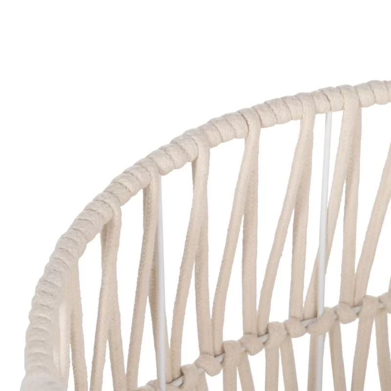 Set of Baskets White Rope 38 x 38 x 32 cm (3...