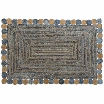 Carpet DKD Home Decor Blue Multicolour Indian Man (200 x...