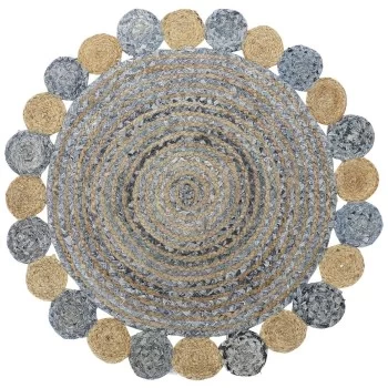 Carpet DKD Home Decor Blue Multicolour Indian Man (160 x...