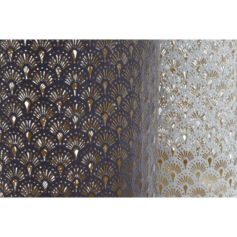 Candleholder DKD Home Decor Beige Aluminium 24...