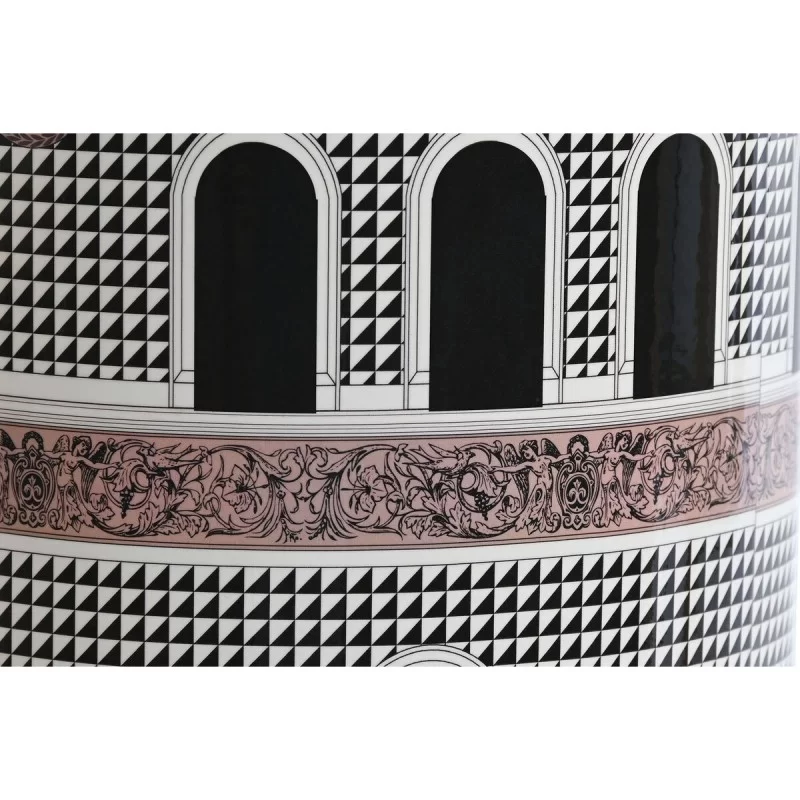 Desk lamp Home ESPRIT White Black Golden Peach...