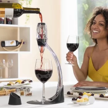 Professional Wine Aerator with Tower Stand and Non-Drip...