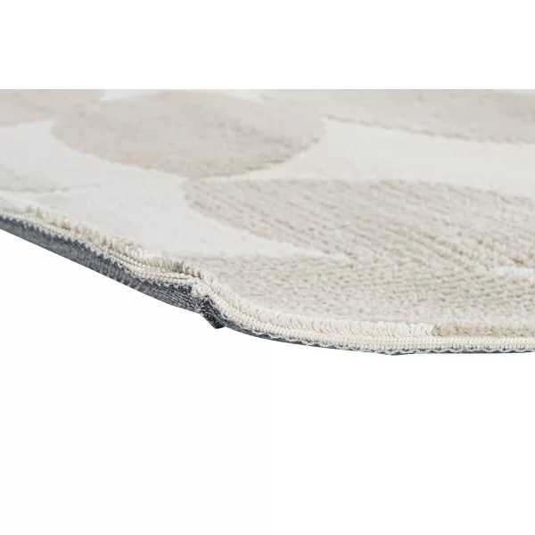Carpet DKD Home Decor Beige Polyester Circles (200 x 290 x 0.9 cm)
