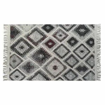 Carpet DKD Home Decor White Black Red Cotton (160 x 230 x...