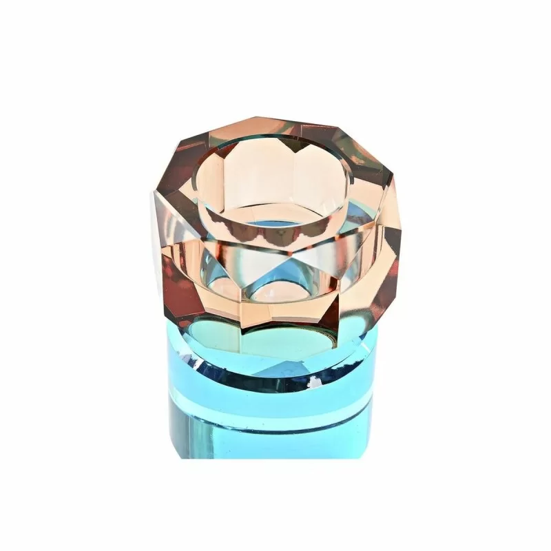 Candleholder DKD Home Decor Green Amber...