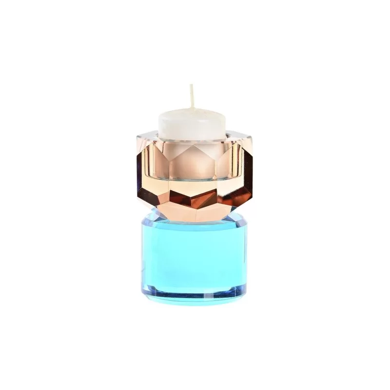 Candleholder DKD Home Decor Green Amber...