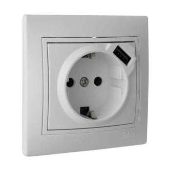 Plug-in base Solera erp60usb-u USB Bipolar 250 V 16 A...