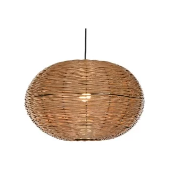Ceiling Light DKD Home Decor 48 x 48 x 31 cm Brown Rattan... 2